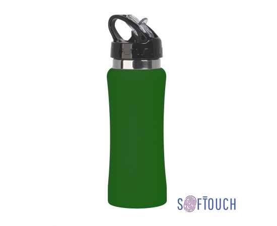 Бутылка для воды 'Индиана' 600 мл, покрытие soft touch, зеленый, Цвет: зеленый