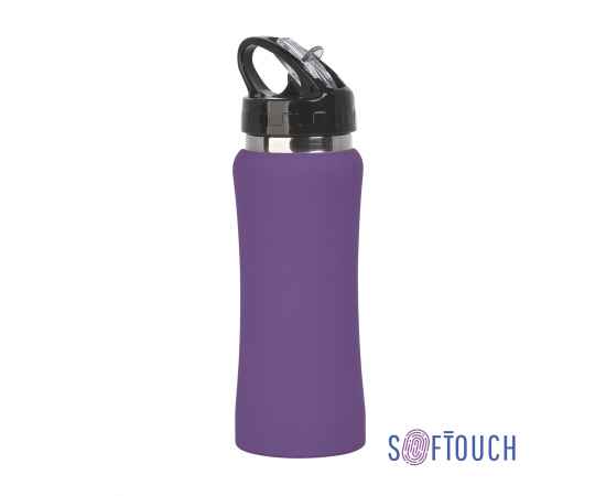 Бутылка для воды 'Индиана' 600 мл, покрытие soft touch, фиолетовый, Цвет: фиолетовый