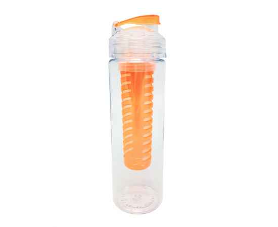 Бутылка для воды 'Fruits' 700 мл с емкостью для фруктов, оранжевый, Цвет: оранжевый