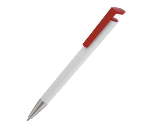 Ручка шариковая 'Chuck', белый с красным, Цвет: белый с красным