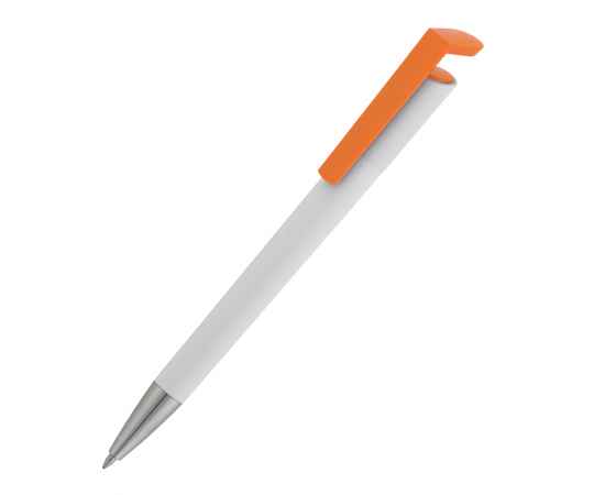 Ручка шариковая 'Chuck', белый с оранжевым, Цвет: белый с оранжевым