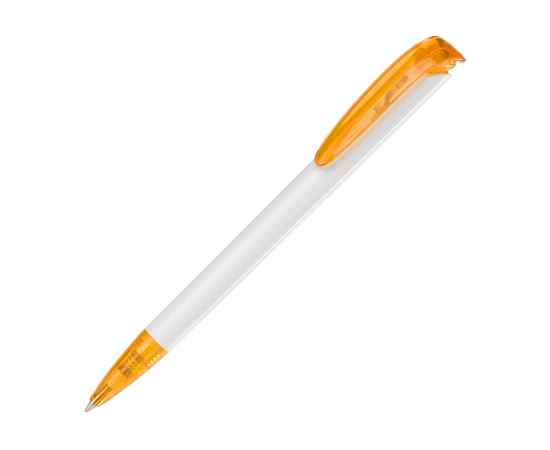 Ручка шариковая JONA T, белый/оранжевый прозрачный#, белый с оранжевым, Цвет: белый с оранжевым