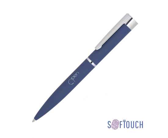 Ручка шариковая 'Alice', покрытие soft touch, темно-синий, Цвет: темно-синий