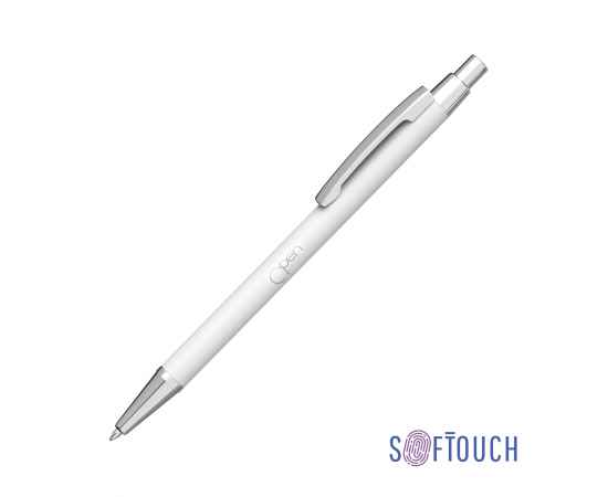 Ручка шариковая 'Ray', покрытие soft touch, белый, Цвет: белый
