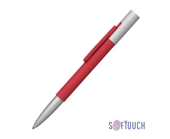 Ручка шариковая 'Clas', покрытие soft touch, красный, Цвет: красный