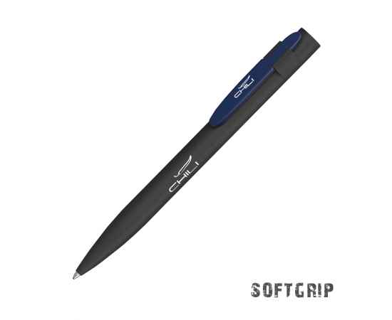 Ручка шариковая 'Lip SOFTGRIP', черный с синим, Цвет: черный с синим