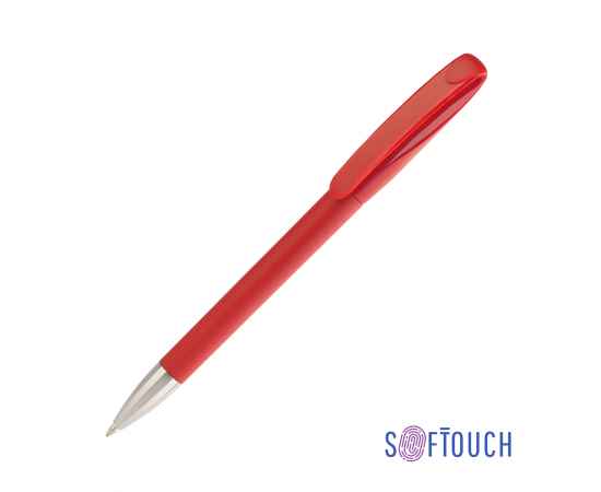 Ручка шариковая BOA SOFTTOUCH M, покрытие soft touch, красный, Цвет: красный