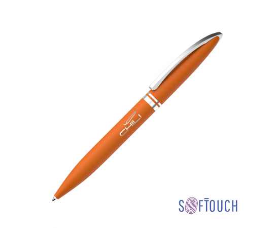 Ручка шариковая 'Rocket', покрытие soft touch, оранжевый, Цвет: оранжевый