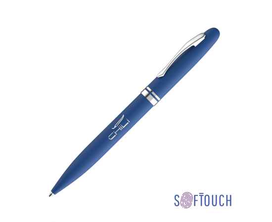 Ручка шариковая 'Moon', покрытие soft touch, темно-синий, Цвет: темно-синий
