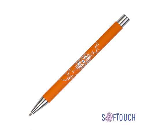 Ручка шариковая 'Aurora', покрытие soft touch, оранжевый, Цвет: оранжевый