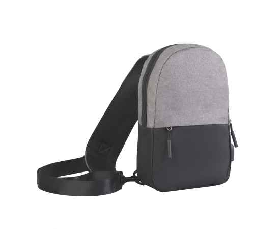 Рюкзак 'Single' на одно плечо, серый, Цвет: серый