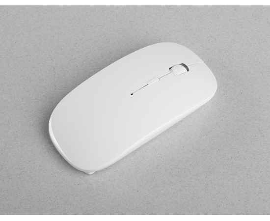 Беспроводная компьютерная мышь 'Freerider' с антибактериальной защитой, белый, Цвет: белый