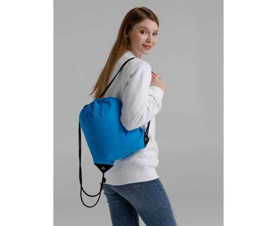 Рюкзак-мешок Manifest Color из светоотражающей ткани, синий, Цвет: синий, Размер: 34x41 см, изображение 7