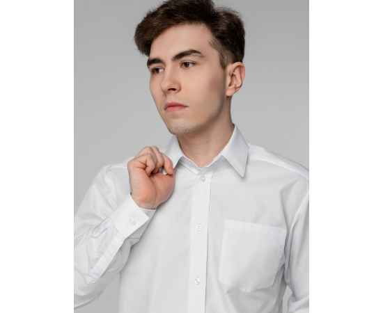 Рубашка мужская с длинным рукавом Collar, белая, размер 42; 176, Цвет: белый, Размер: 42 / 176, изображение 7