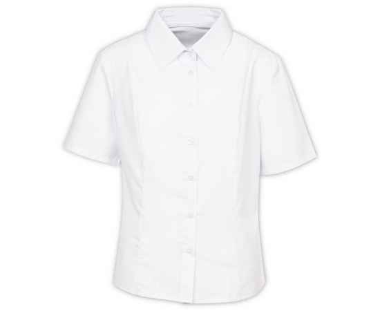 Рубашка женская с коротким рукавом Collar, белая , размер 42; 158-164, Цвет: белый, Размер: 42 / 164, изображение 2