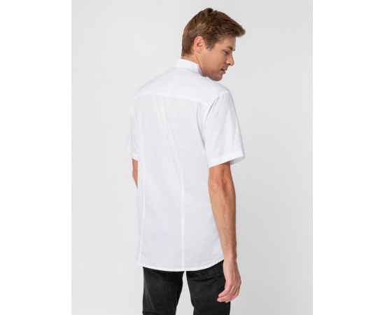 Рубашка мужская с коротким рукавом Collar, белая, размер 42; 176, Цвет: белый, Размер: 42 / 176, изображение 5