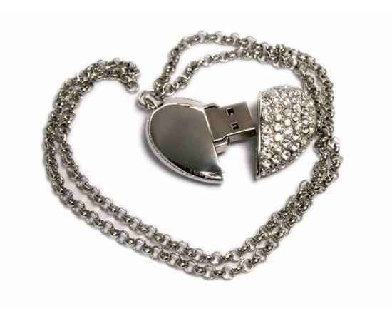 HEART.32 Гб.Серебро, Цвет: серый, Интерфейс: USB 2.0, изображение 2