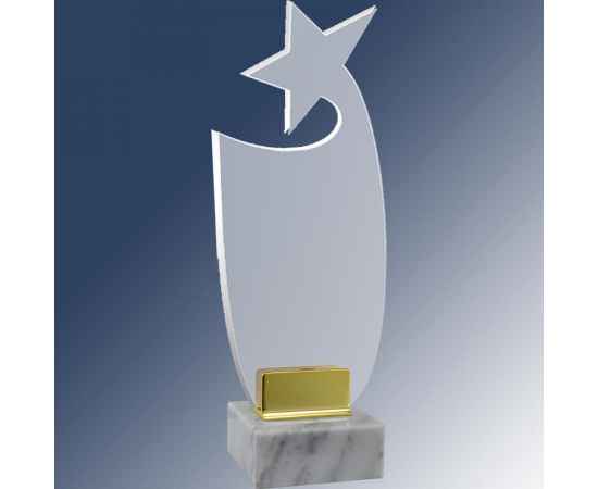 Акриловая награда в сборе Звезда, 25.5 (прозрачный), изображение 2