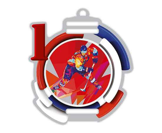 1785-010 Акриловая медаль Хоккей 1, 2, 3 место, изображение 2