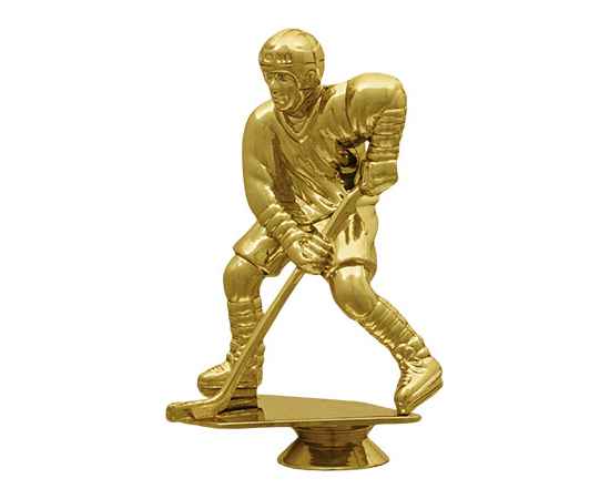 2301-140 Фигура Хоккеист, золото, Цвет: Золото, изображение 2
