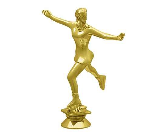2303-100 Фигура Фигурное катание жен, золото, Цвет: Золото, изображение 2