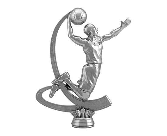 2315-145 Фигура Баскетбол, серебро, Цвет: серебро, изображение 2