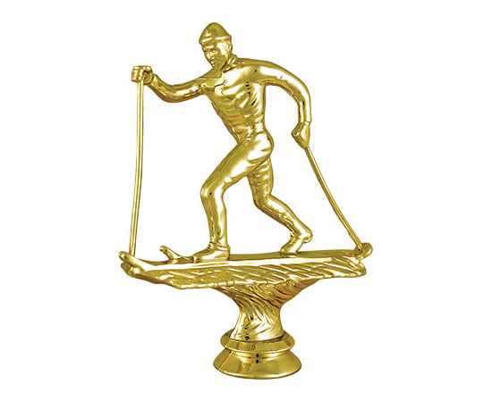 2331-125 Фигура Лыжный спорт, золото, Цвет: Золото, изображение 2