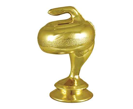 2360-100 Фигура Кёрлинг, золото, Цвет: Золото, изображение 2