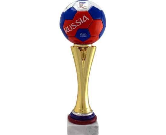 6200-132 Кубок с оригинальным мячом ЧМ Fifa 2018, золото, изображение 2