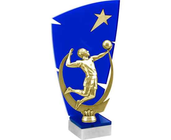 Акриловая награда Волейбол, 23 (синий), изображение 2
