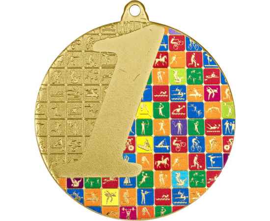 Медаль Иствуд 1 место с УФ печатью, золото, изображение 2