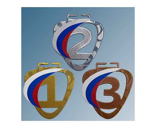 Комплект медалей Зореслав 1,2,3 место с цветными лентами, изображение 4