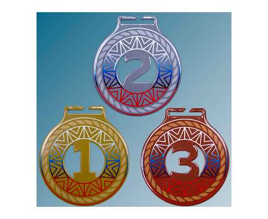 Комплект медалей Милодар 1,2,3 место с сублимац.лентами 1-а сторона, изображение 5