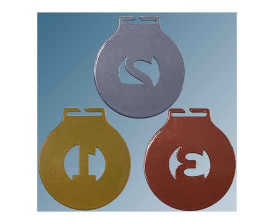 Комплект медалей Милодар 1,2,3 место с лентами триколор, изображение 5