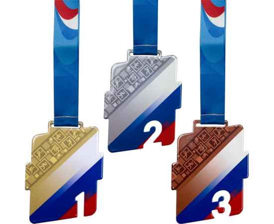 3656-001 Комплект медалей Родослав 80мм (3 медали), изображение 2
