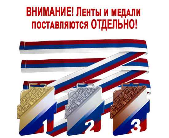 3656-132 Комплект медалей Родослав 80мм (3 медали), изображение 3