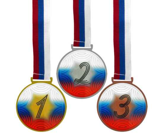 3670-032 Комплект медалей Аманита 70мм (3 медали), изображение 2