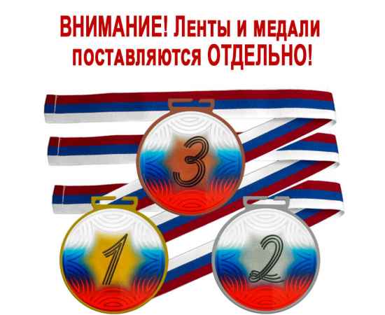 3670-032 Комплект медалей Аманита 70мм (3 медали), изображение 3