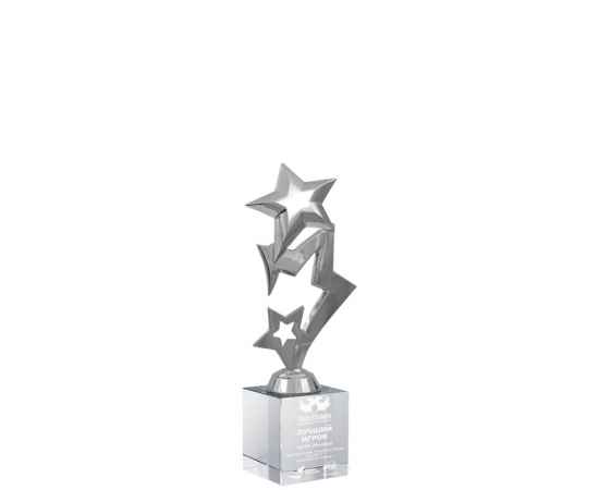 2498-ГР0 Награда Звезды с гравировкой (серебро), Цвет: серебро, изображение 2