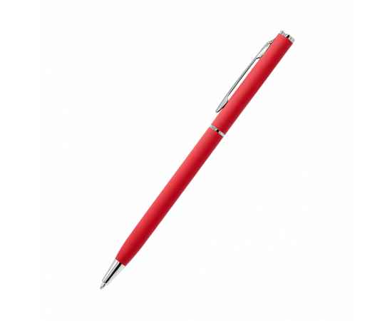 Ручка металлическая Tinny Soft софт-тач, светло-красная, изображение 3