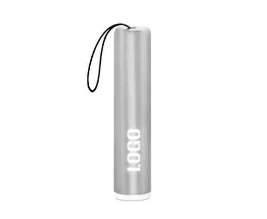 Брелок-фонарик Laiton с подсветкой Logo, серебро, изображение 2