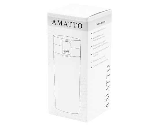 Термокружка Amatto, белого цвета, изображение 4