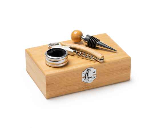 Винный набор TINTOS, в коробке с эко-дизайном, бамбук, изображение 3