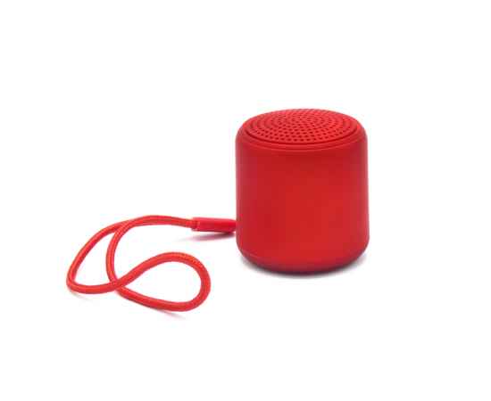 Беспроводная Bluetooth колонка Music TWS софт-тач, красная-S
