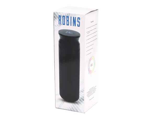 Термос Robins с дисплеем и инфьюзером, черный, изображение 6