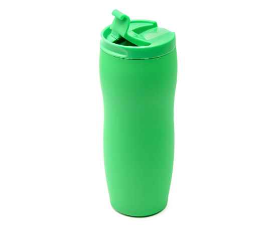 Термокружка с двойной стенкой Softex, зеленая, Цвет: зеленый, Объем: 420 мл, изображение 2