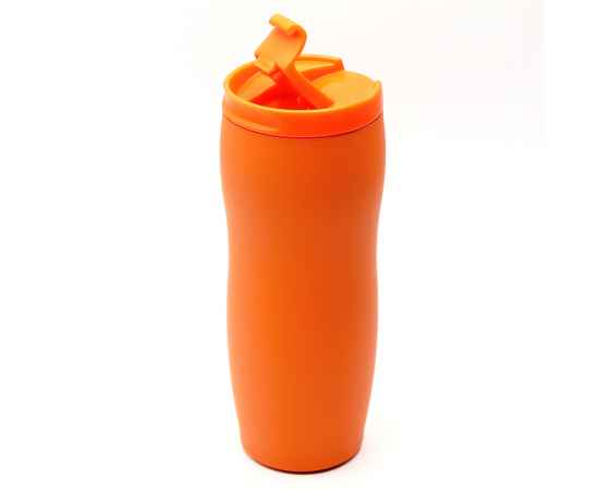 Термокружка с двойной стенкой Softex, оранжевая, Цвет: оранжевый, Объем: 420 мл, изображение 2