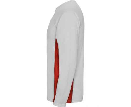 Спортивная футболка SHANGHAI L/S мужская, БЕЛЫЙ/КРАСНЫЙ S, Цвет: белый/красный, изображение 3