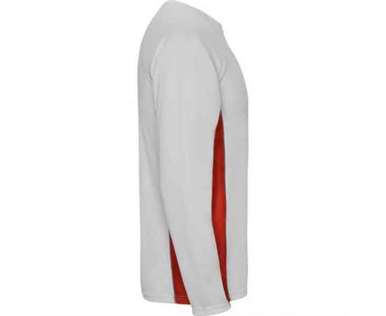 Спортивная футболка SHANGHAI L/S мужская, БЕЛЫЙ/КРАСНЫЙ S, Цвет: белый/красный, изображение 4