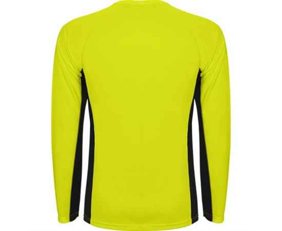 Спортивная футболка SHANGHAI L/S мужская, ФЛУОРЕСЦЕНТНЫЙ ЖЕЛТЫЙ/ЧЕРНЫЙ S, Цвет: Флуоресцентный желтый/Черный, изображение 2